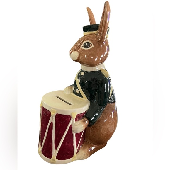 1967 Royal Doulton Bunnykins Charming Brown and Red Drummer Bunny Figurine - Picture 12 of 15